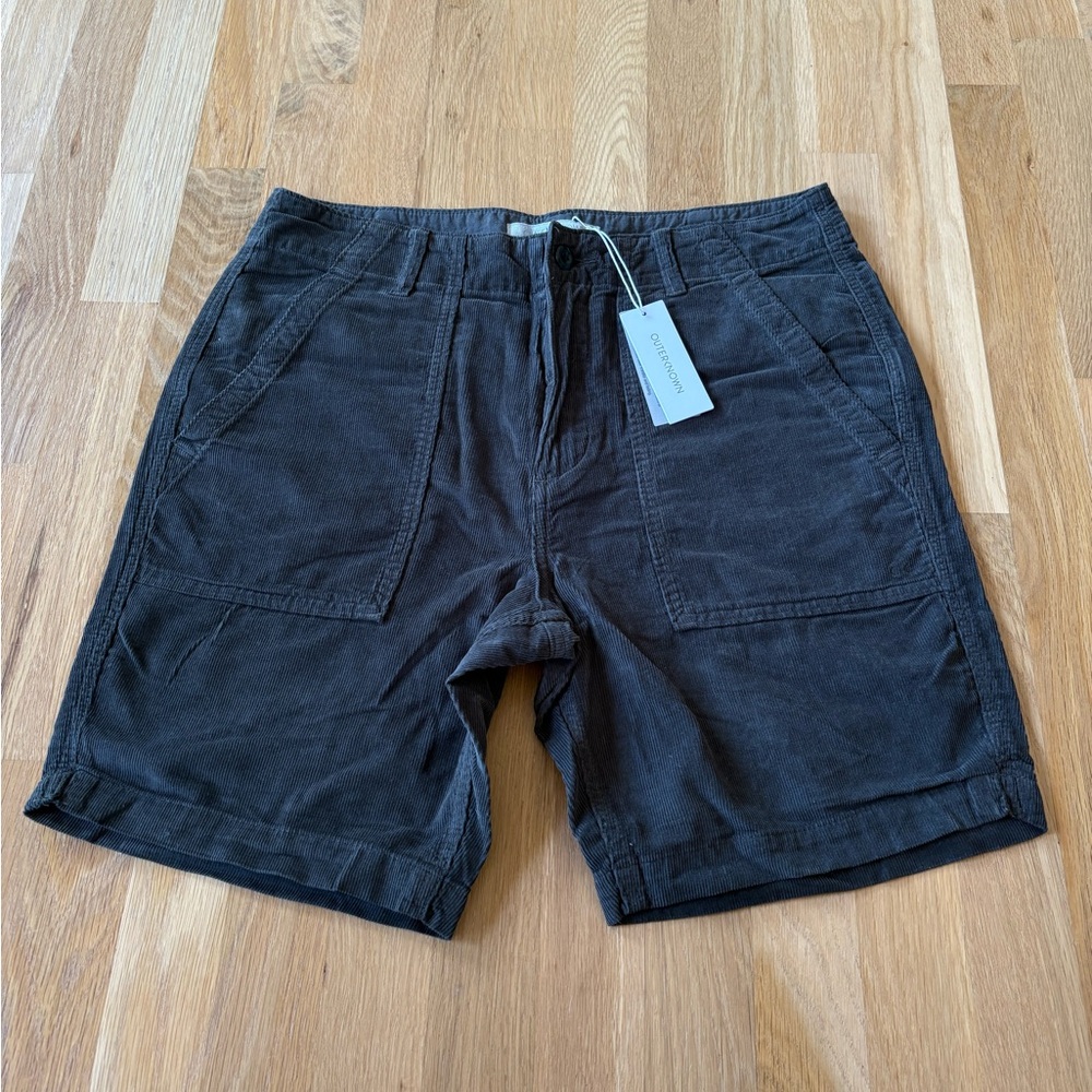Outerknown Men's Dark Brown Corduroy Shorts